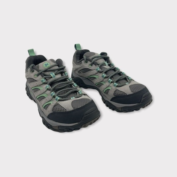 Merrell Womens Moab Ventilator Hiking Shoes Black J24466 Lace Up Leather Mesh 9M - Picture 2 of 12